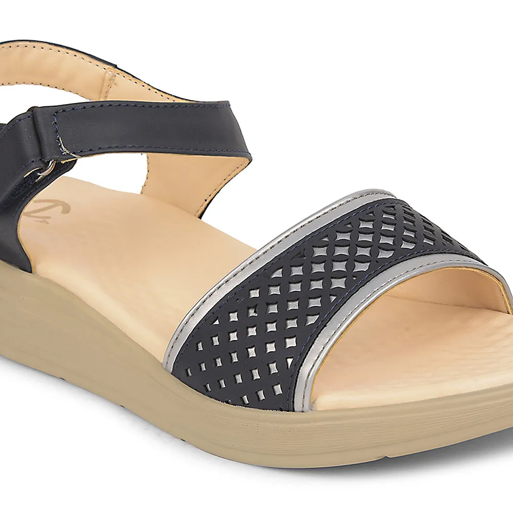 Healers Navy Blue Casual Sandal For Women SOFTER-6W By Liberty Sandals Royal Reviews