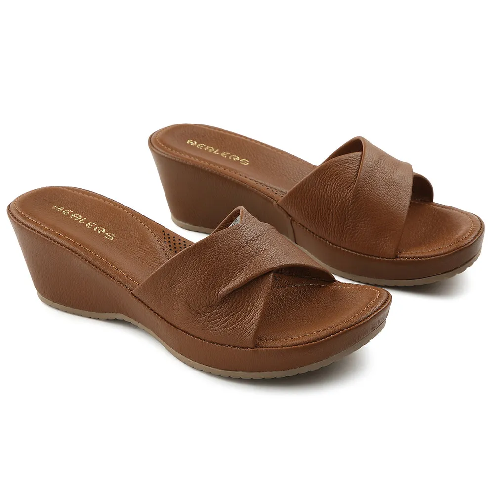 Healers Tan Casual Sandal For Women JD-33 By Liberty Voss Sandals