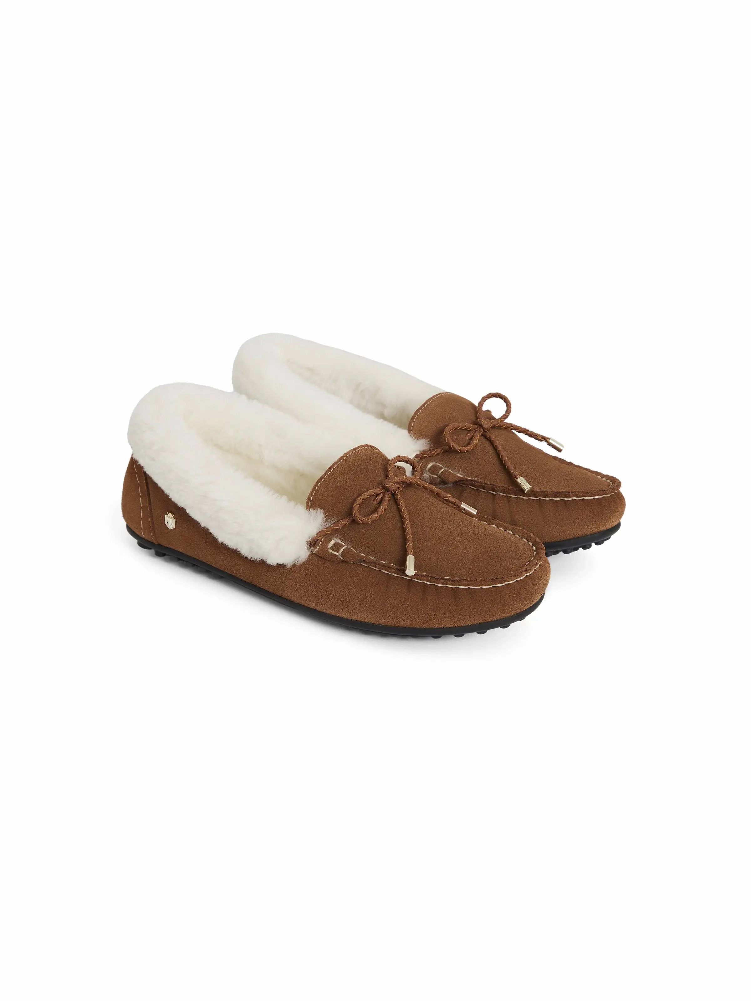 Henley Slipper - Shearling Lined Tan Suede Michael Kors Loafers