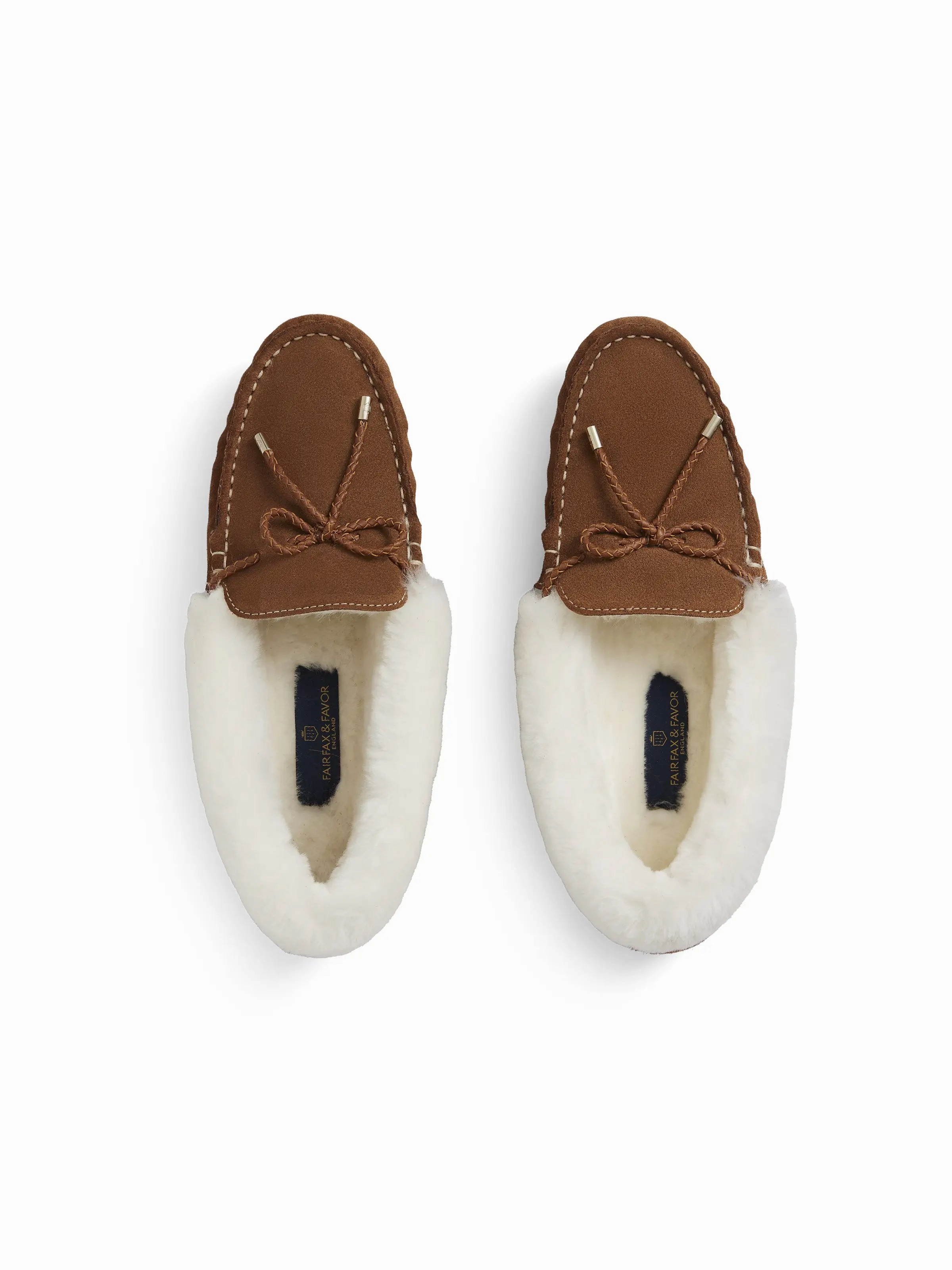 Light In Loafers Henley Slipper - Shearling Lined Tan Suede
