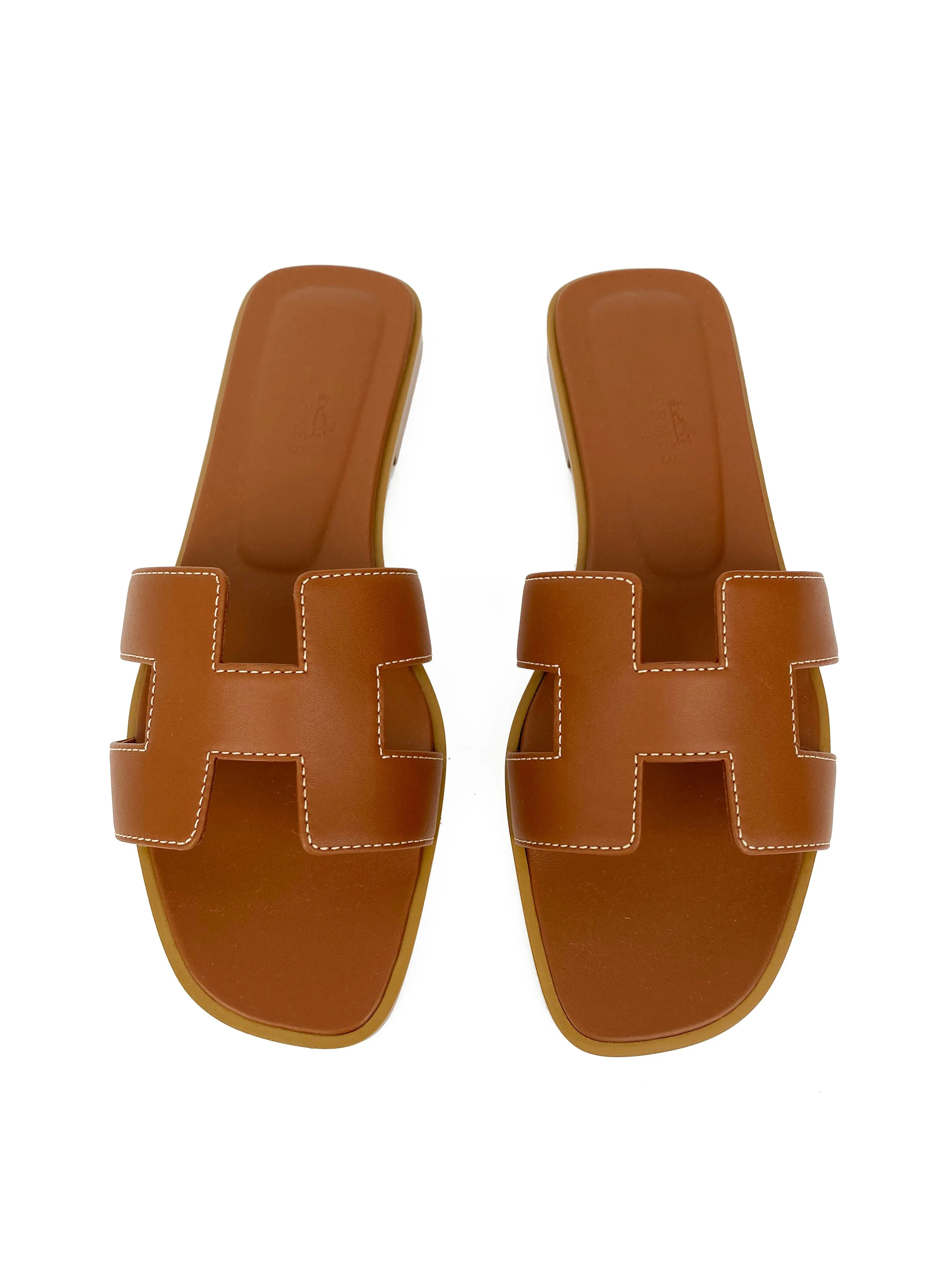 Sandals Barbados Hermes Brown Oran Sandals 37