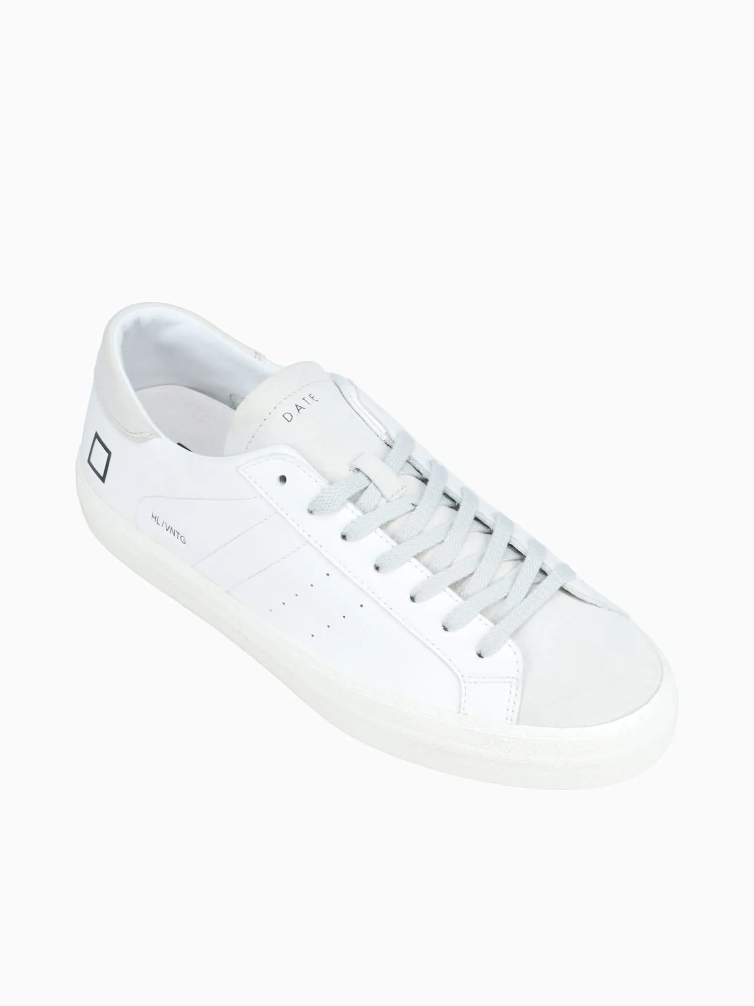 Hill Low White Leather Bridesmaid Shoes Flat