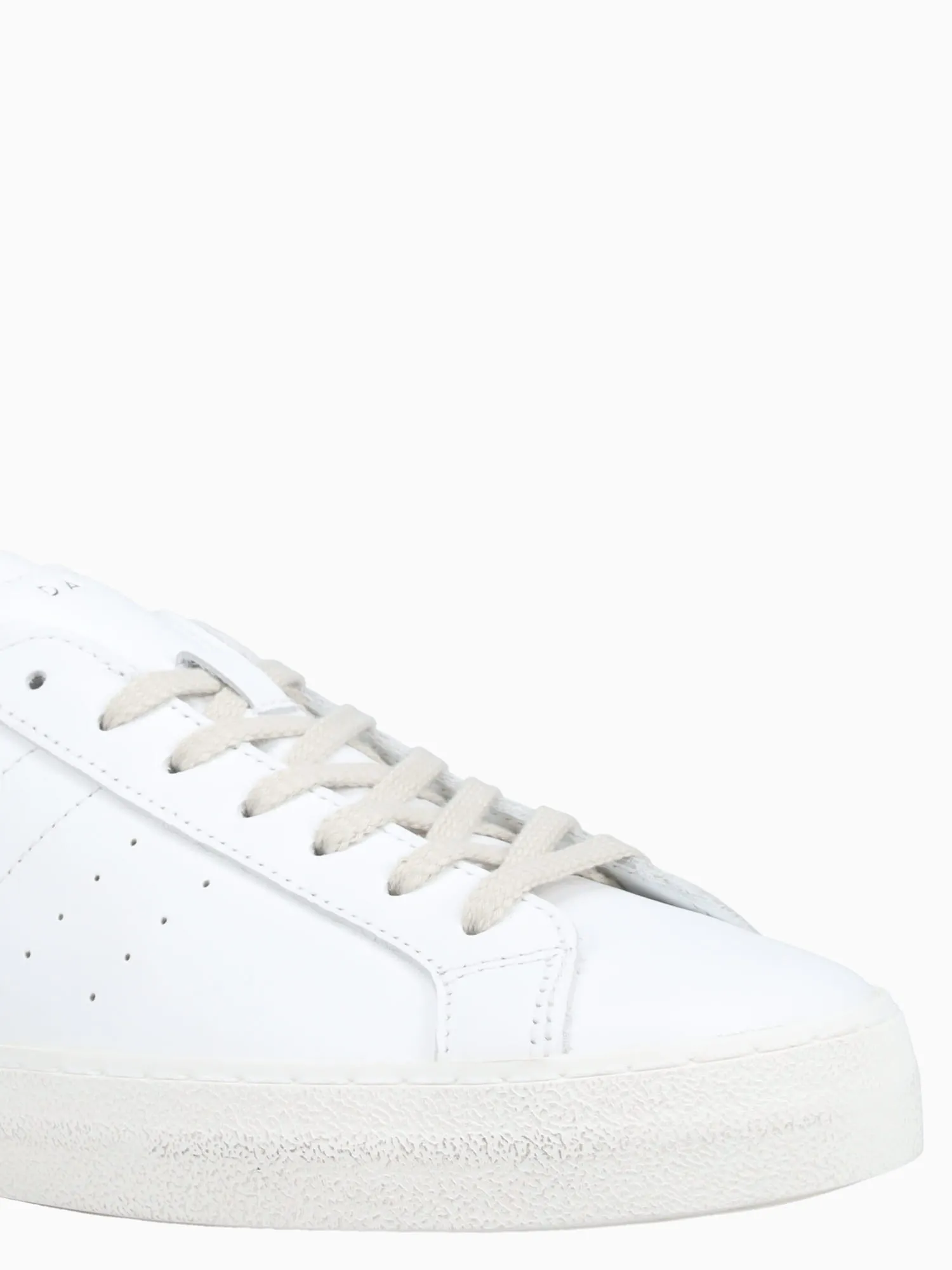 Hill Low White Rust leather Woven Shoes Flats