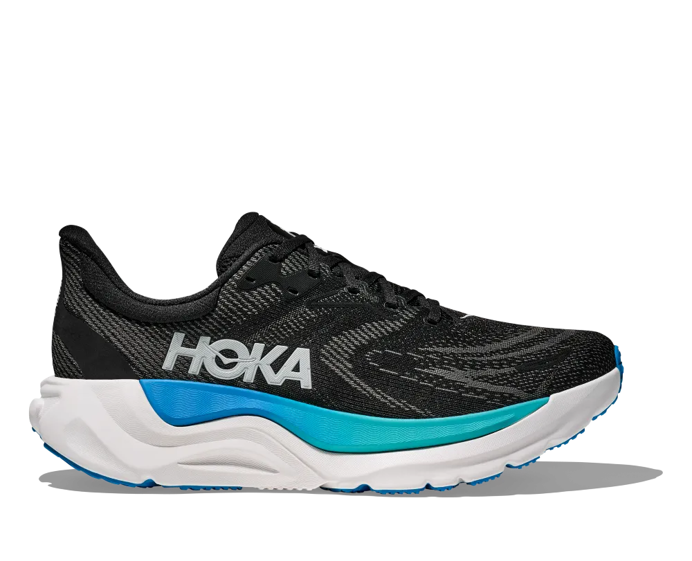 Artic Boots 'HOKA' Men's Arahi 8 - Black / Skyward Blue (Wide)