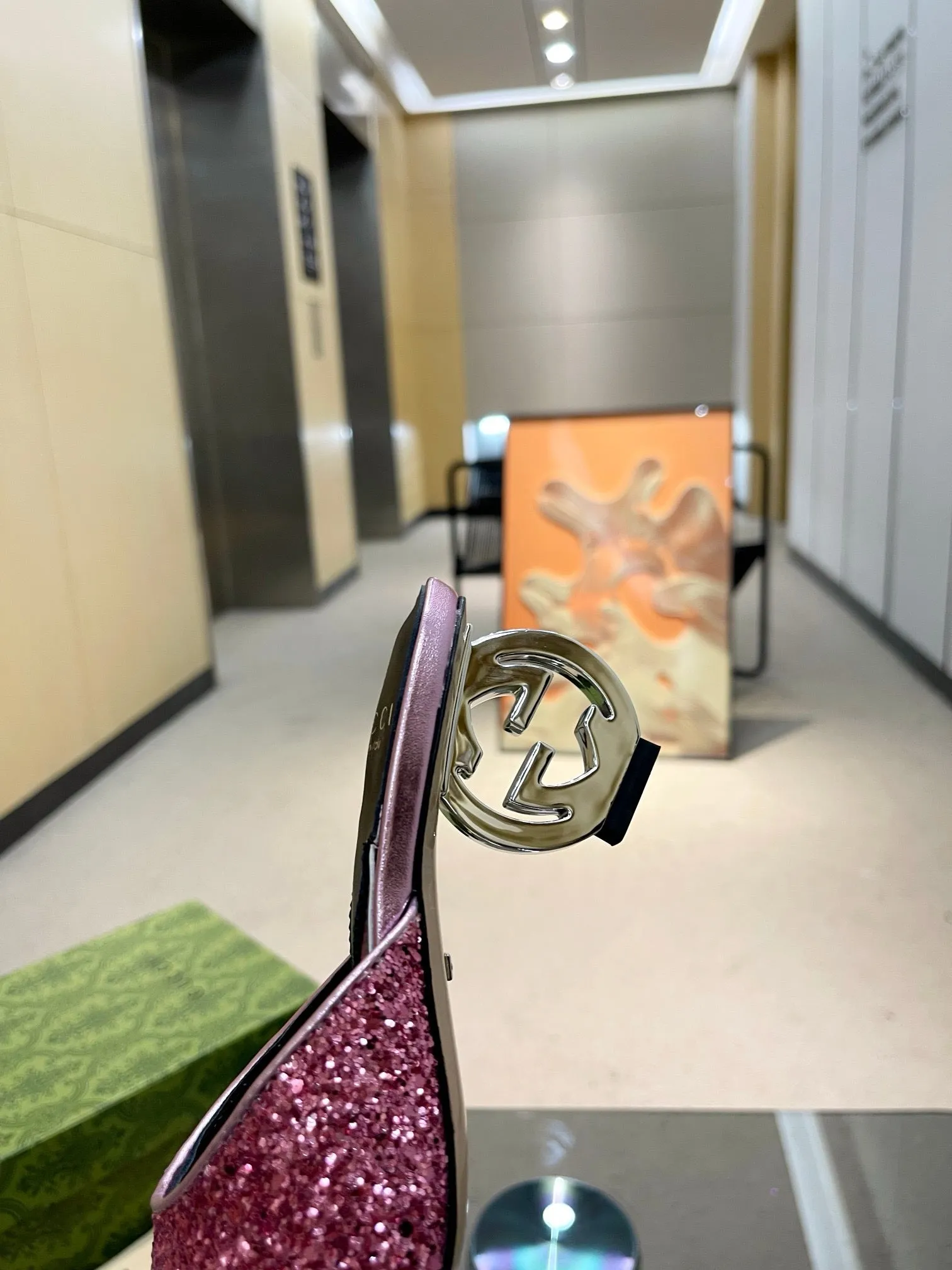 Sandals Resorts Locations SE1324 Women's Interlocking G Heel Sandal /  Size5-10