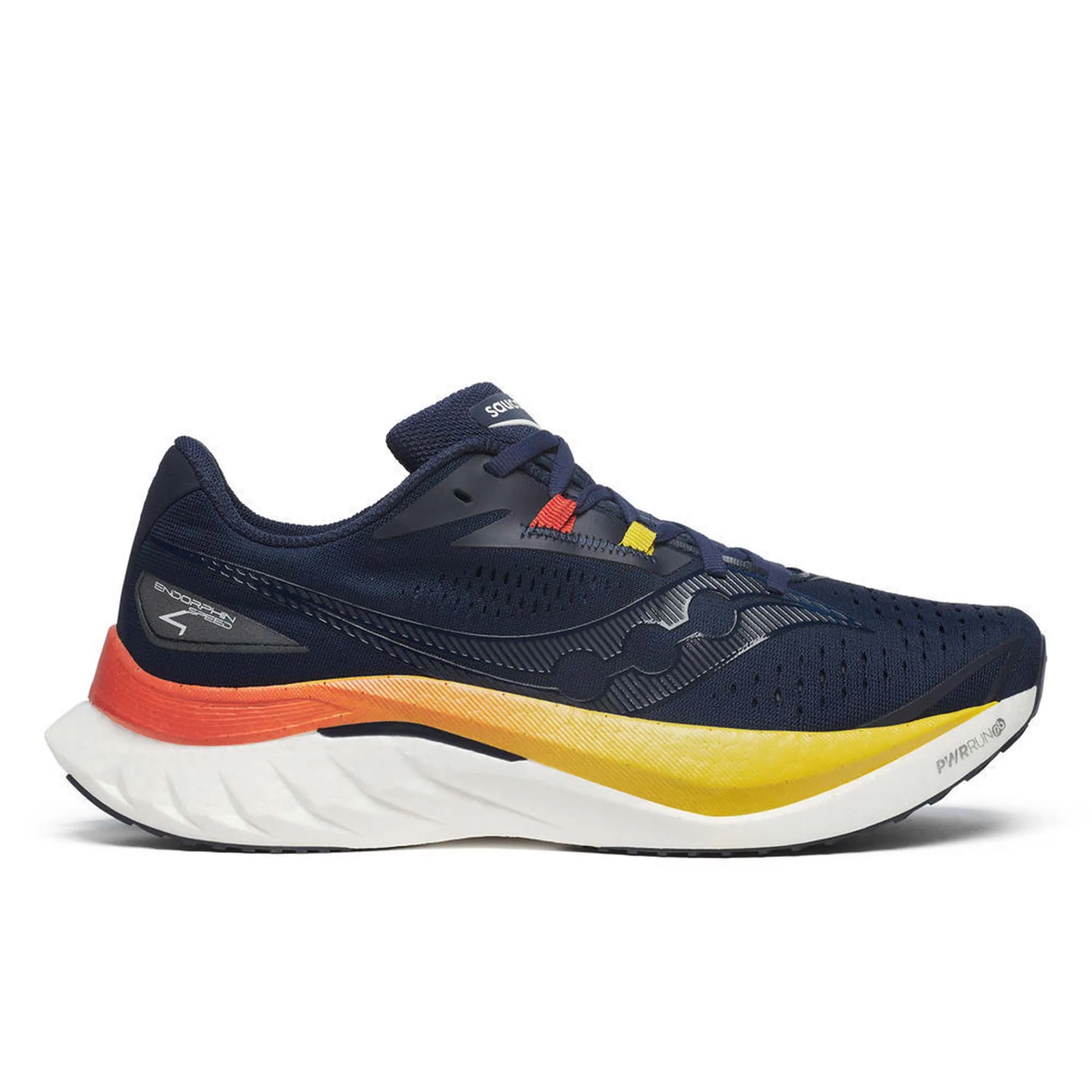 Road-running Shoes Saucony | Men's Endorphin Speed 4 Running Shoes - Navy/Spice