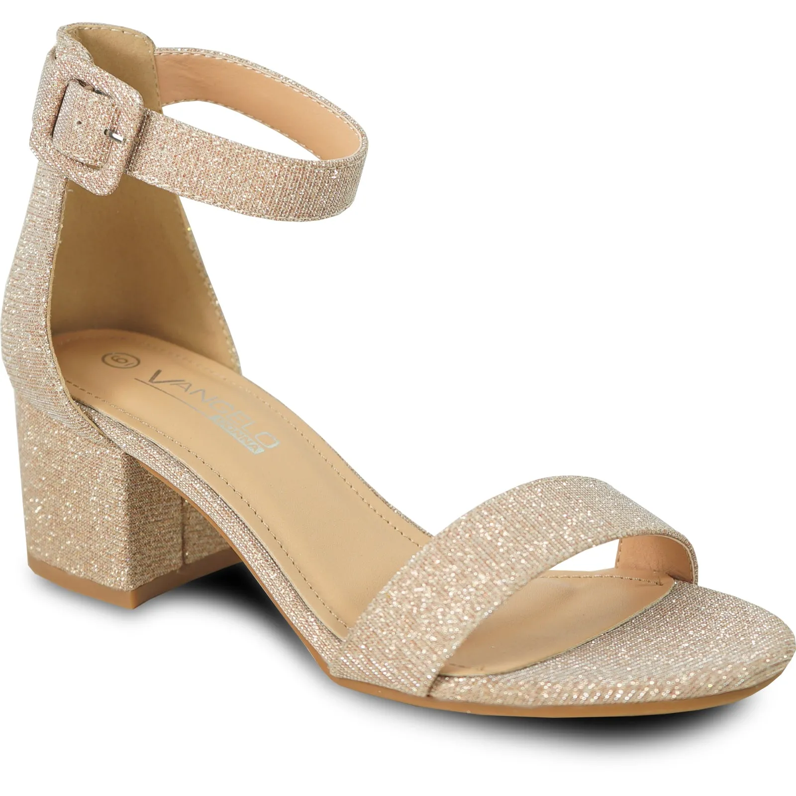 VANGELO Women Sandal DARCIE-23 Heel Party Prom & Wedding Sandal Gold Regency La Toc St Lucia