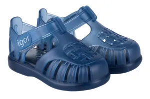 Sandals With A Closed Toe Igor S10233 Girl's and Boy's Tobby Sandal - Navy