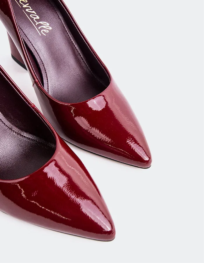 Size 11 High Heel Shoes Amanda Burgundy Patent