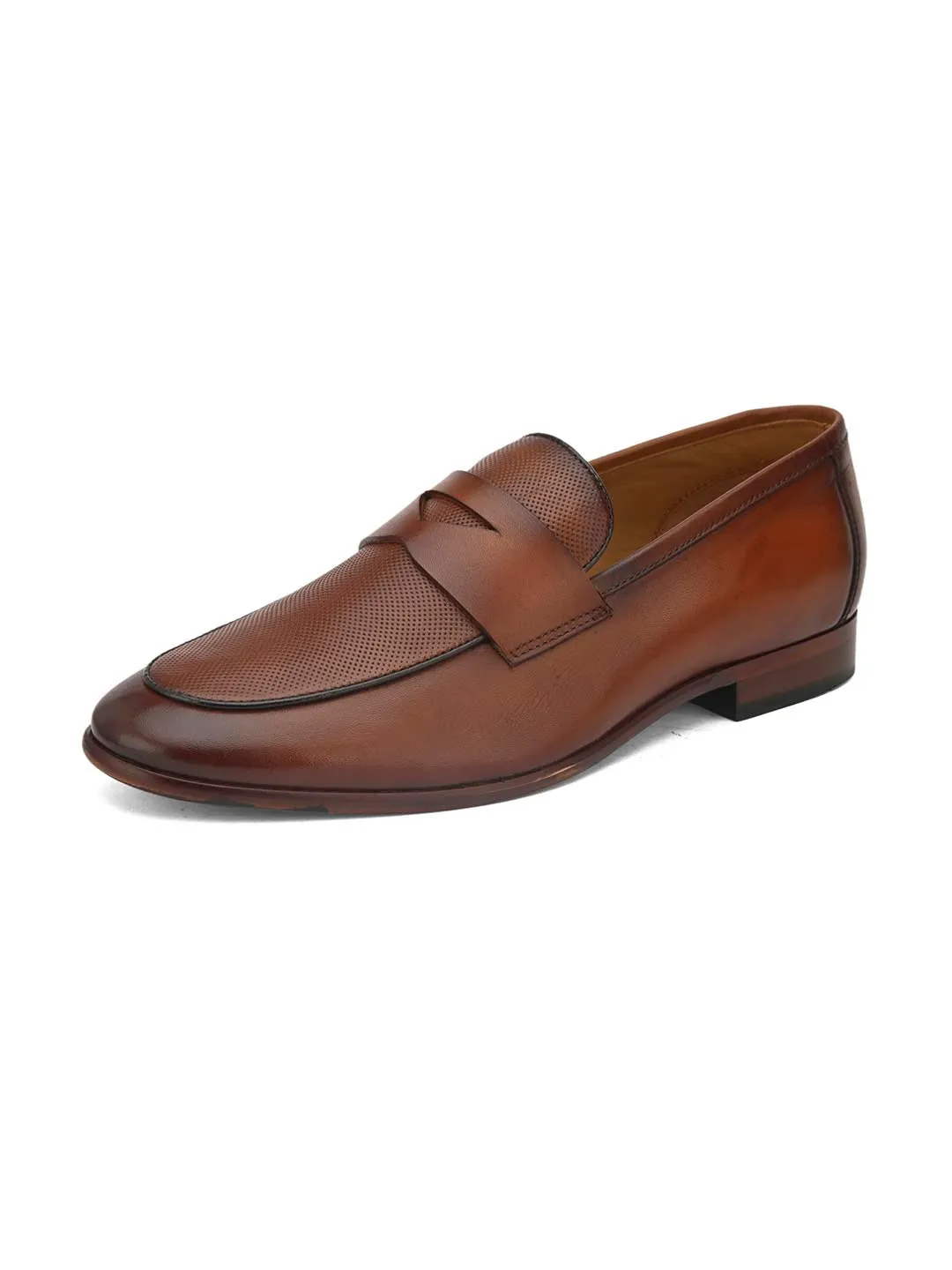 Peter Milar Loafers Alberto Torresi Genuine Leather Brown Loafers For Men