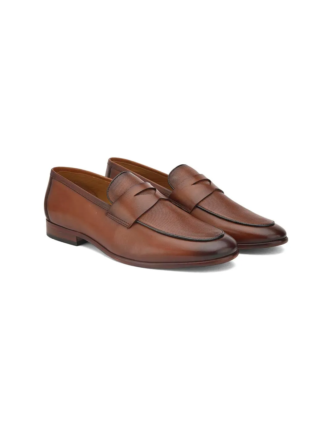 Alberto Torresi Genuine Leather Brown Loafers For Men Elaina Loafers
