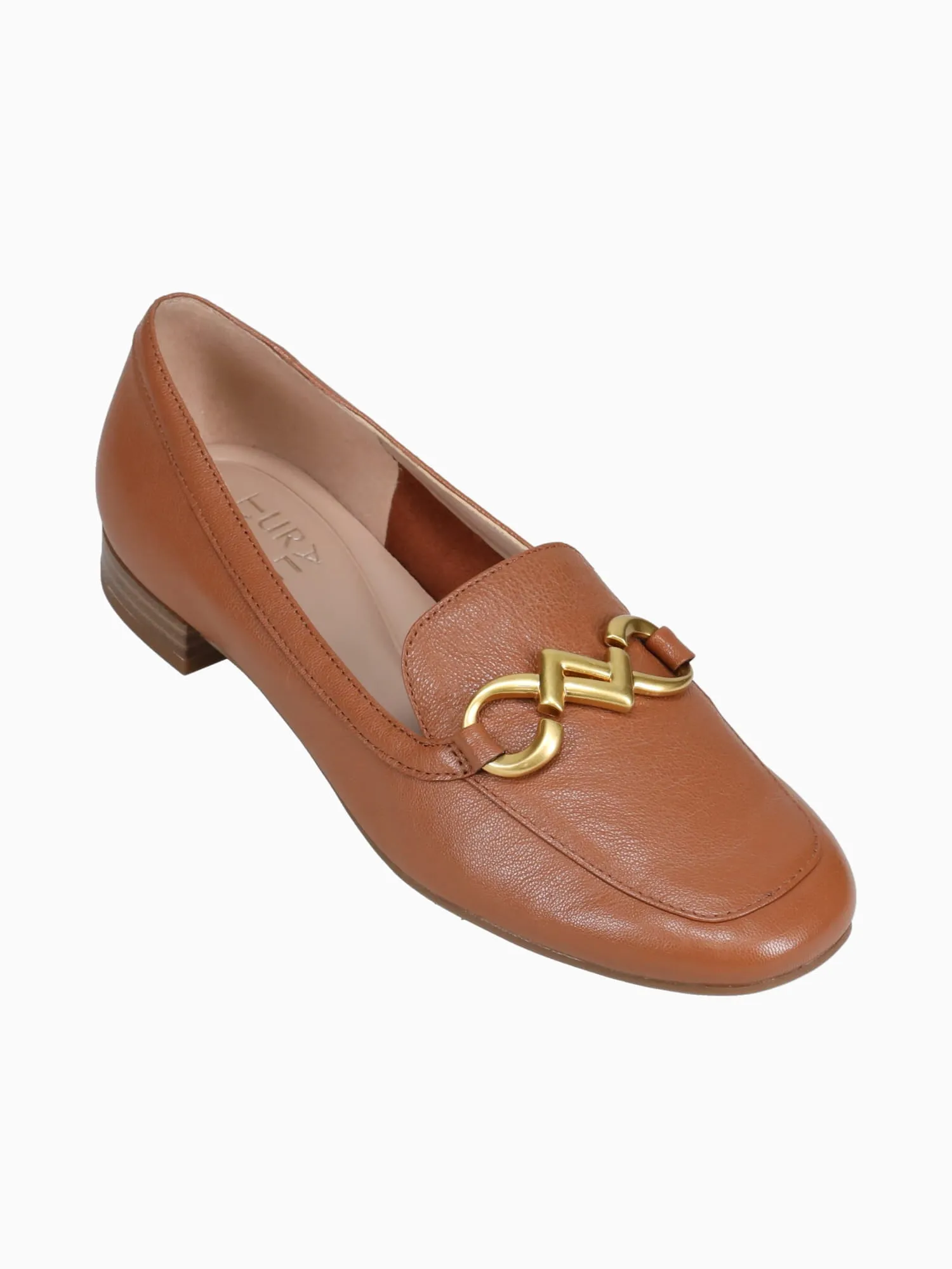 Jovie English Tea Leather Chunky Suede Loafers