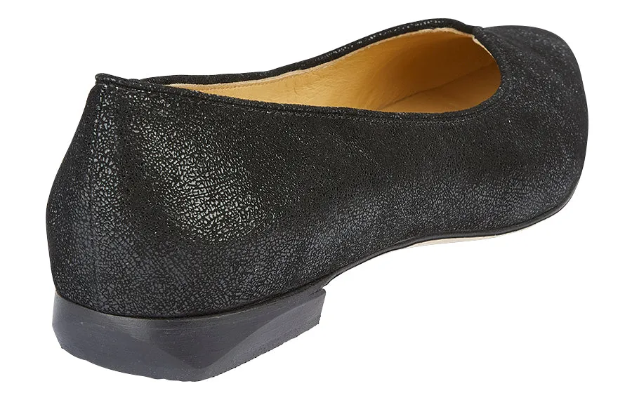Low Wedge Ankle Strap Flats Shoes Br Albatros Black