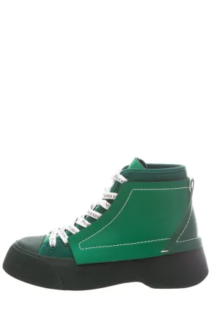 Sneakers Deadpool JW Anderson Green Paneled High-Top Sneakers SZ 37