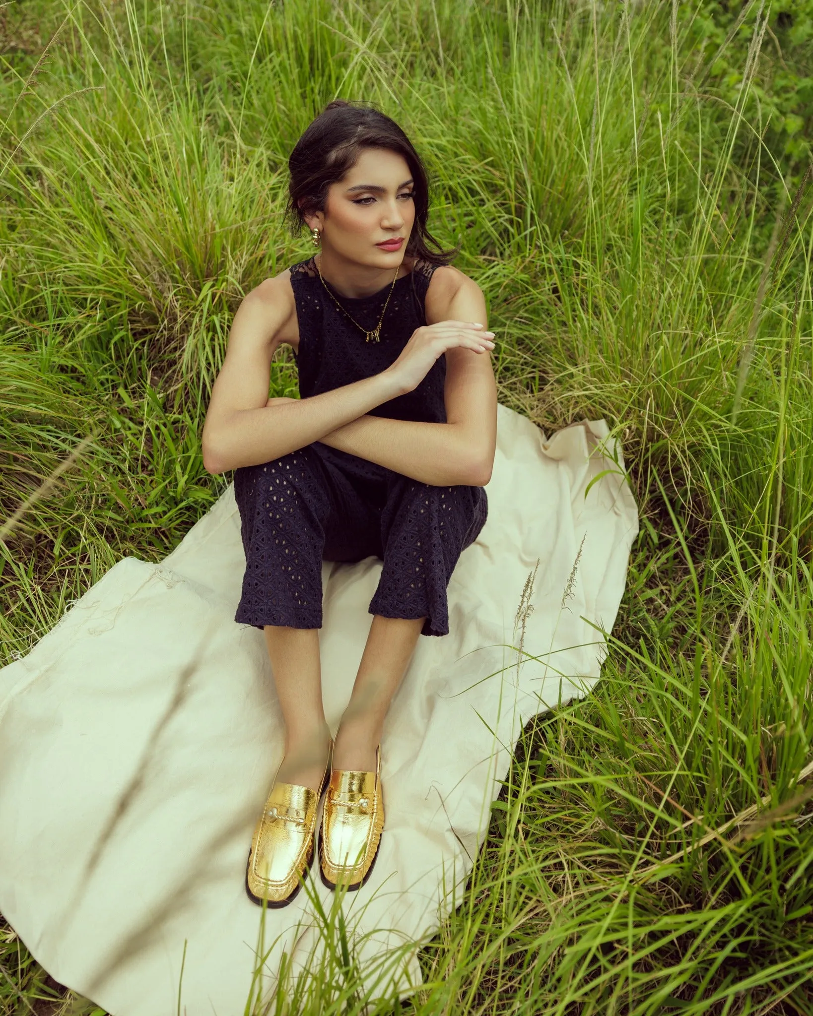 Loafers For Summer Kailani Ouro Metal Bala