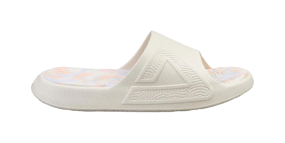 PEAK Tai Ji1.0 EVA Quiet Slip Resistant Slide Slippers Unisex Canvas White Slippers By