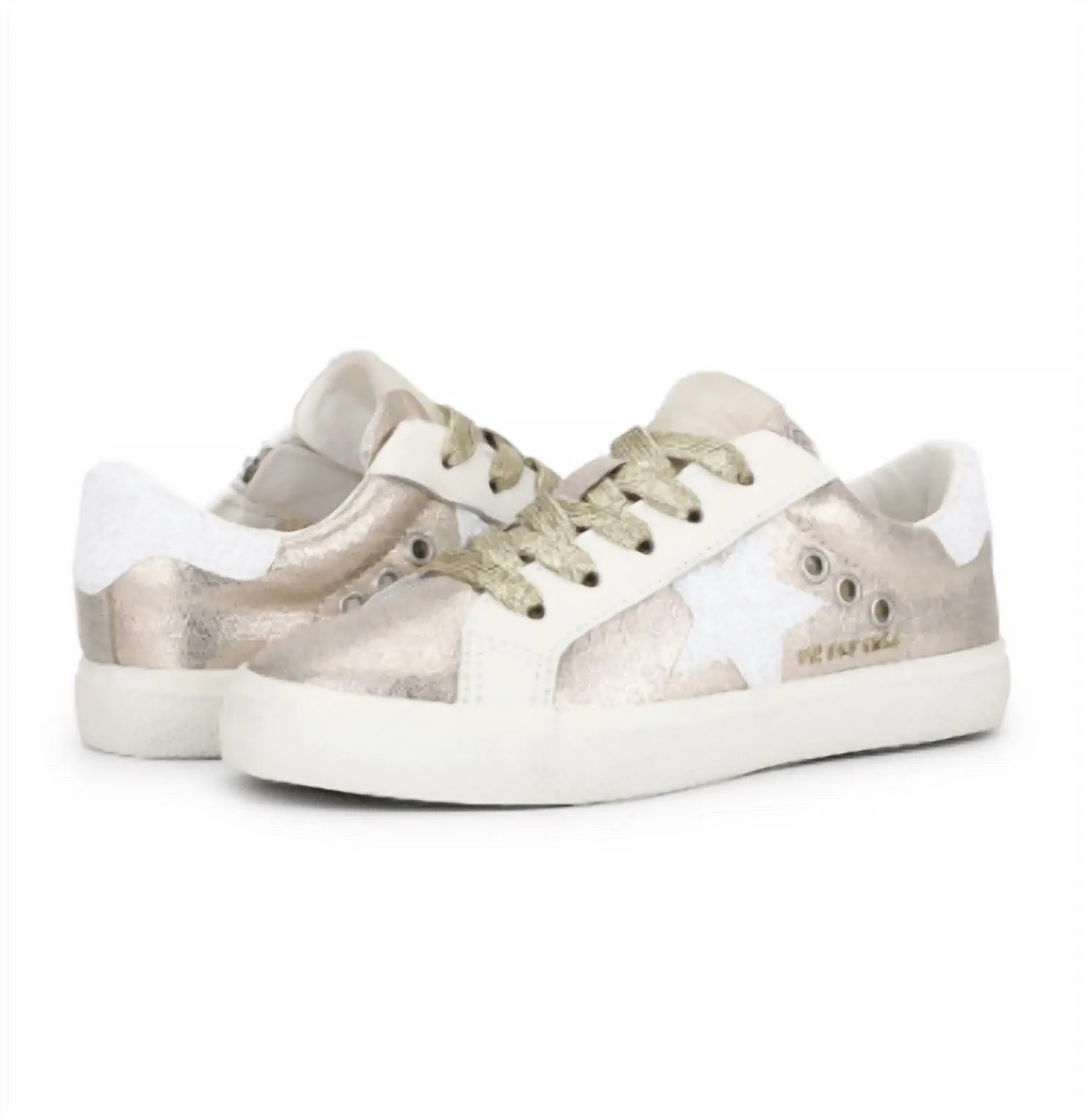 Kelsie Shoes In Gold Multi Best Shoes For Walking Flat Feet