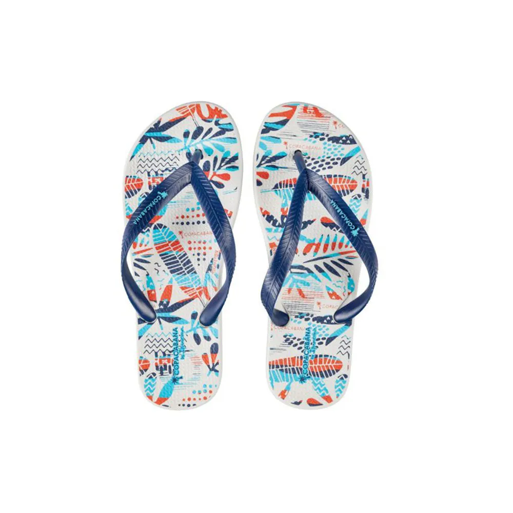 Kids Boy Printed Flip Flop,Navy Giants Slippers
