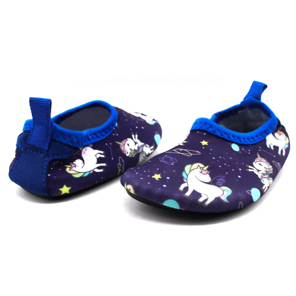 Clouds Slippers Kid's Girl Printed Water Shoes,Purple