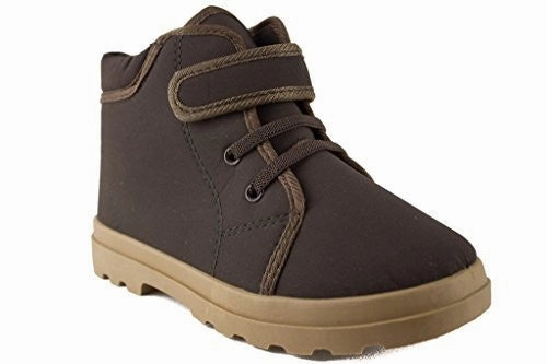 Most Comfortable Walking Boots Kids 932 Boys Desert Suede Fleece Lined Chukka Boots
