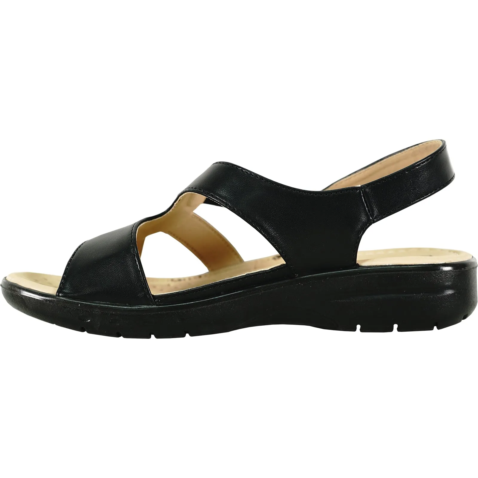 Ho Chi Minh Sandals kozi Women Sandal OY3132 Comfort Wedge Sandal Black