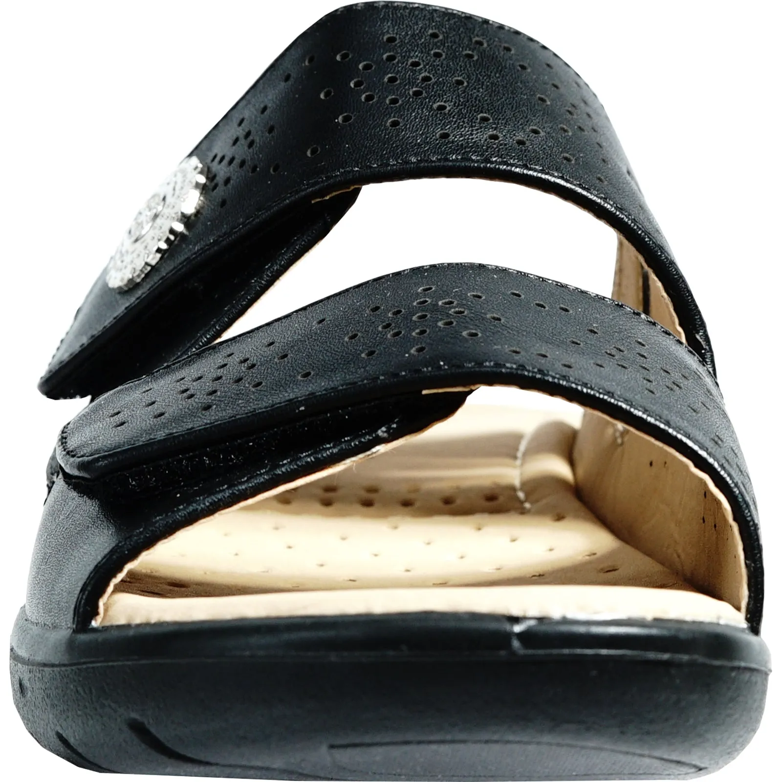 Sandals Barbados All Inclusive kozi Women Sandal OY5125 Comfort Wedge Sandal Black