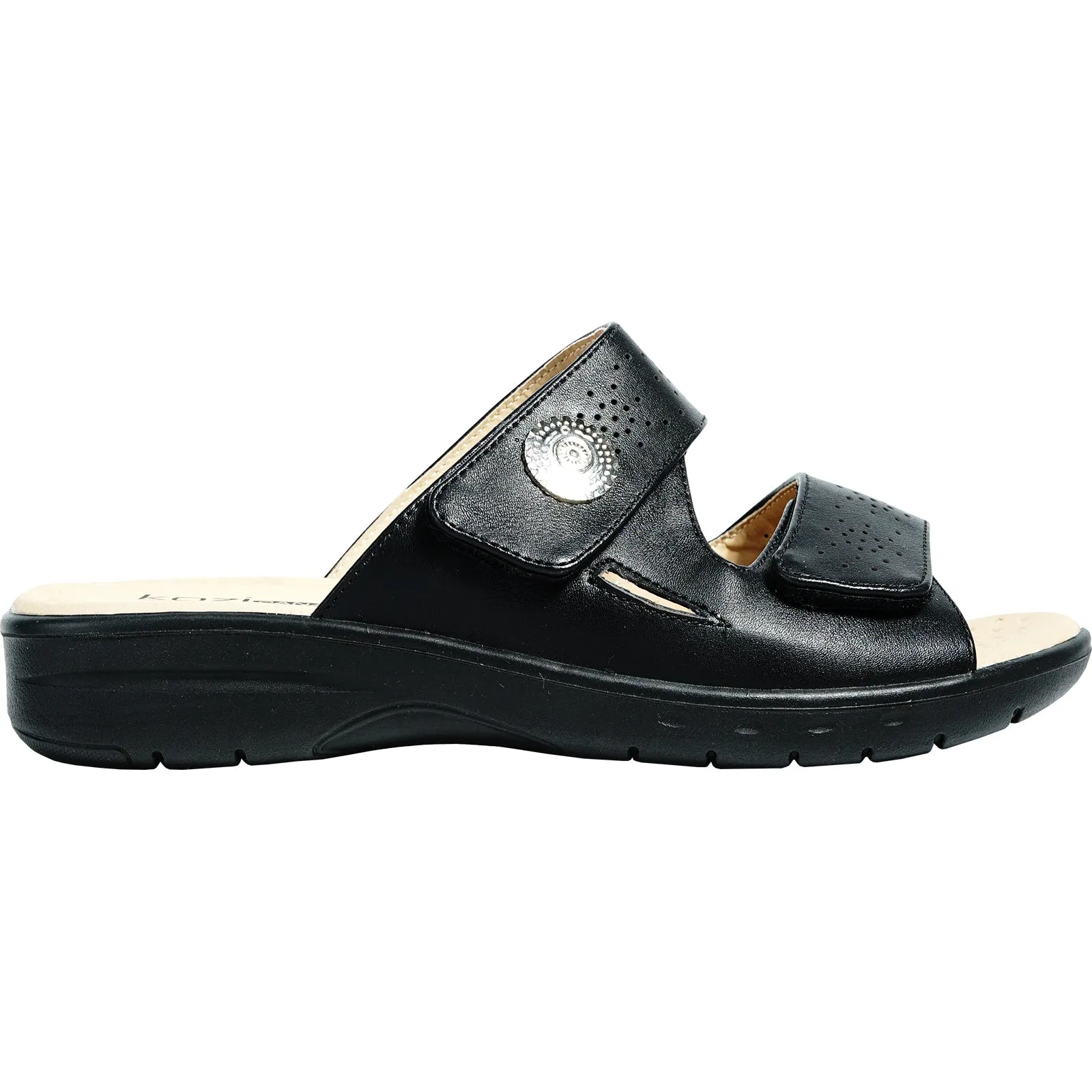 Kira Sandals kozi Women Sandal OY5125 Comfort Wedge Sandal Black