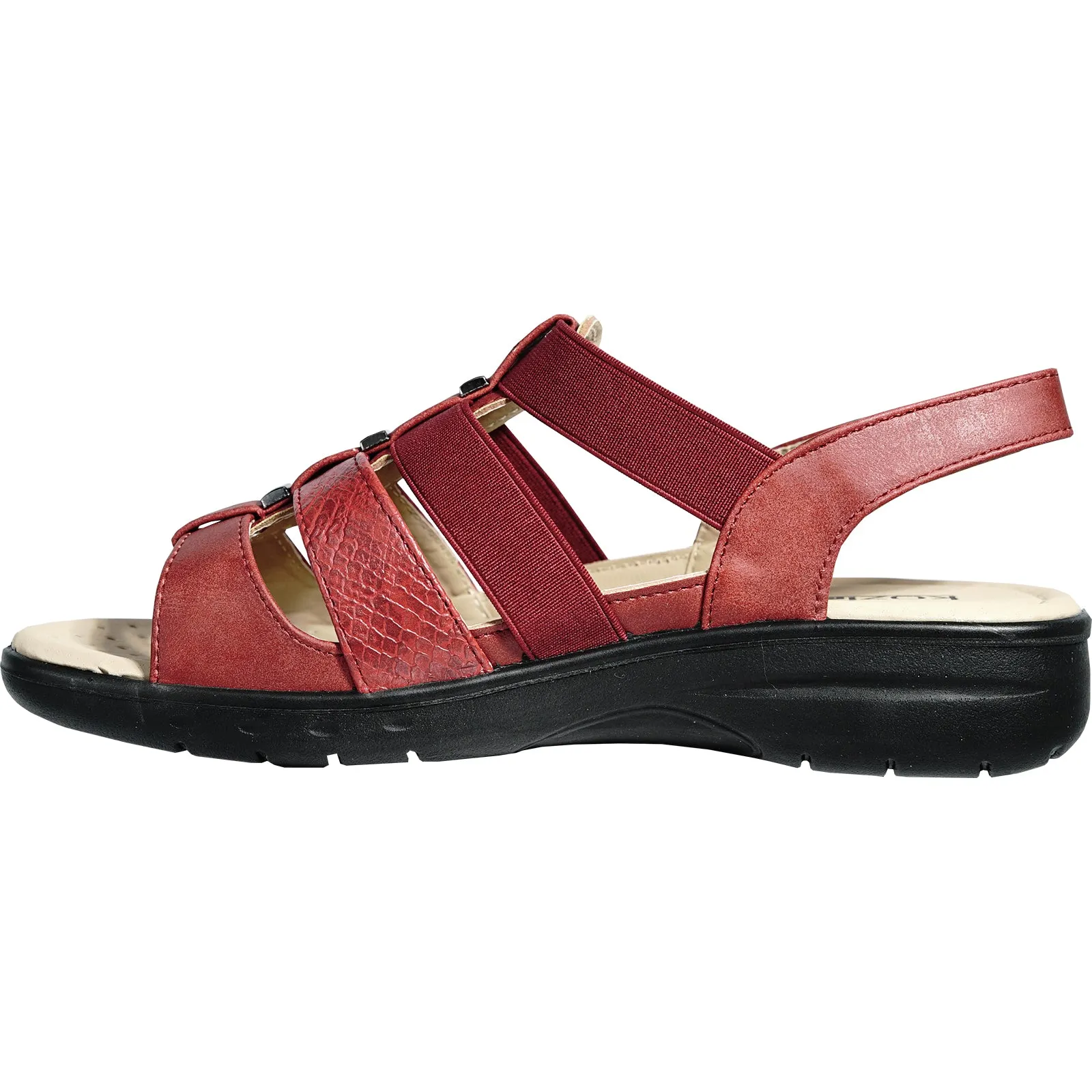 Sandals Naruto kozi Women Sandal OY5126 Comfort Wedge Sandal Red