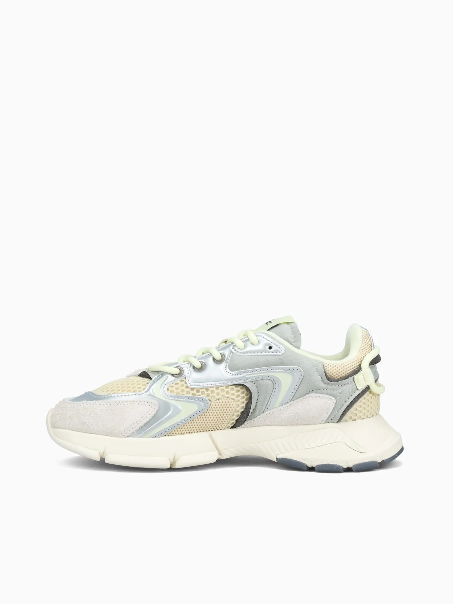 L003 Neo Lt Tan Lt ylw textile Flat Slingback Shoes Wide Fit