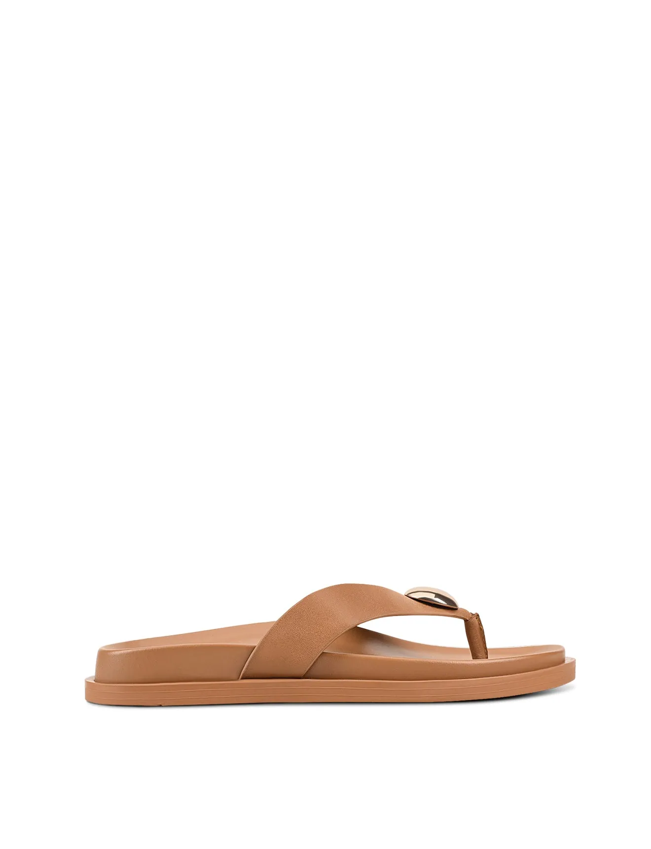 Wedge Sandals Wedding Lani Footbed Sandals - Tan Leather