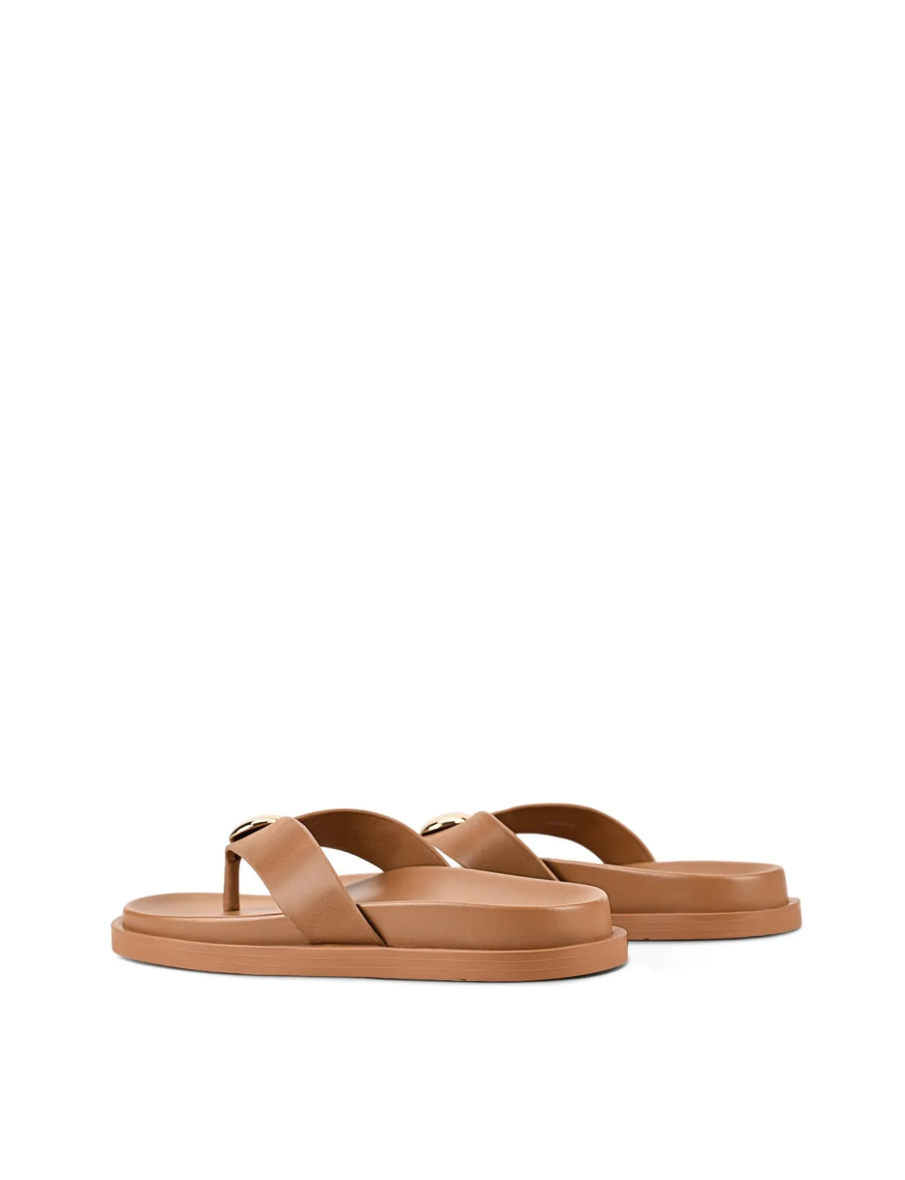Lani Footbed Sandals - Tan Leather Sandals Jamaica