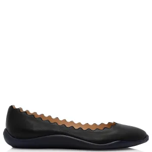 Flat Feet Shoe Wear Lauren Ballerina Rubber, Black