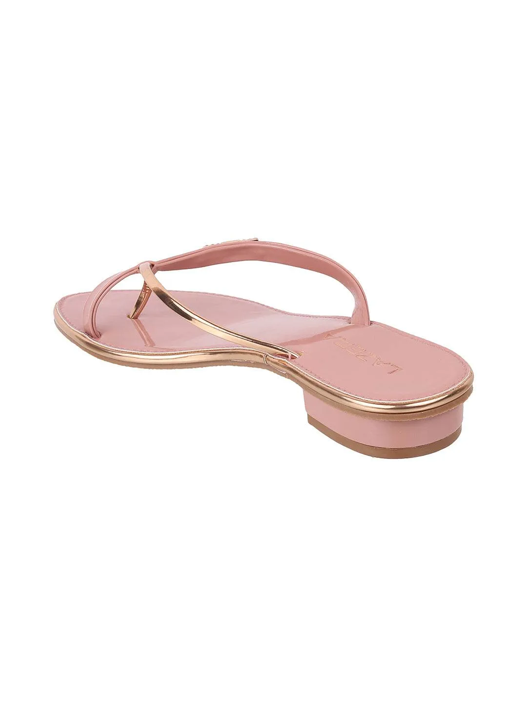 Lazera Glossy Embellished Flats (1477)