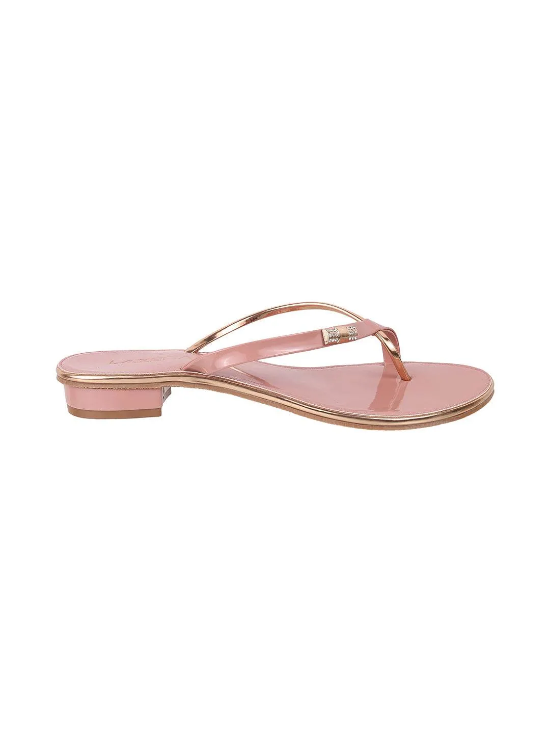 Lazera Glossy Embellished Flats (1477)
