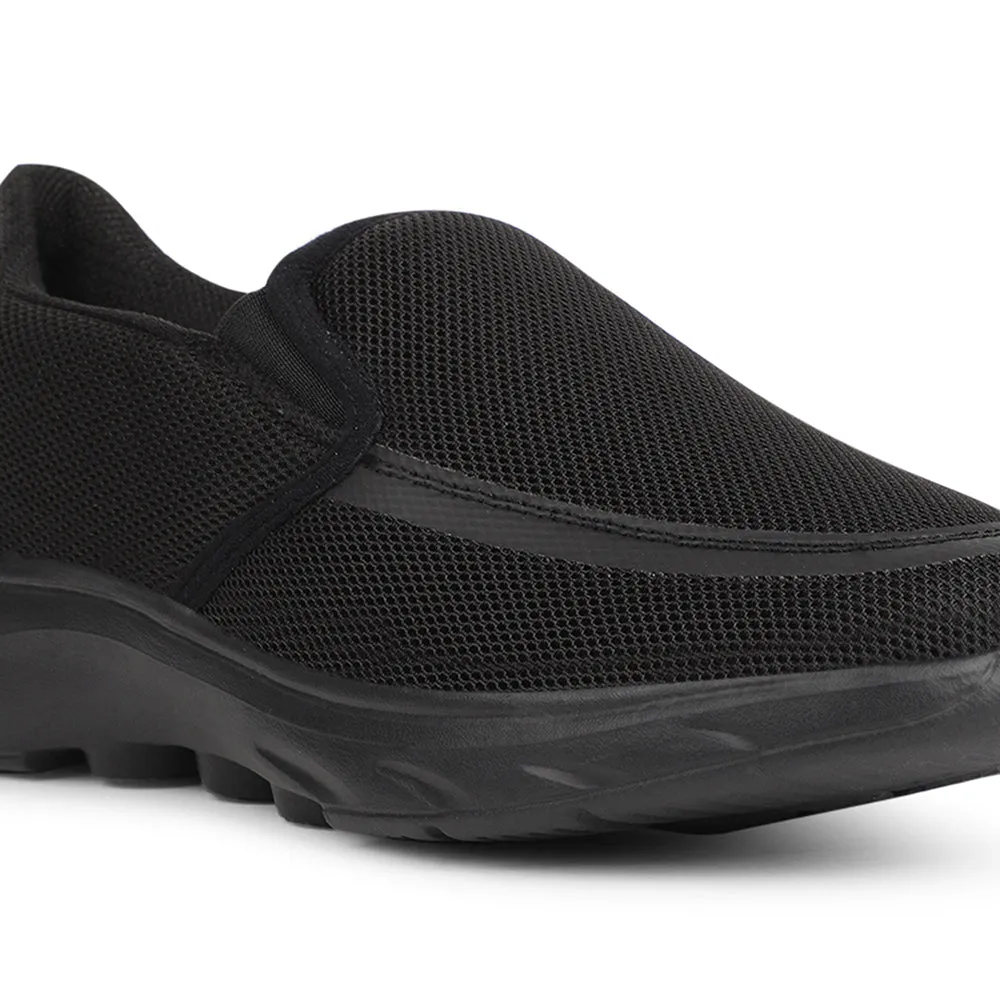 Leap7x Black Casual Non Lacing Shoes For Men DENIS-1 By Liberty Air Max Pre Day Casual Shoes