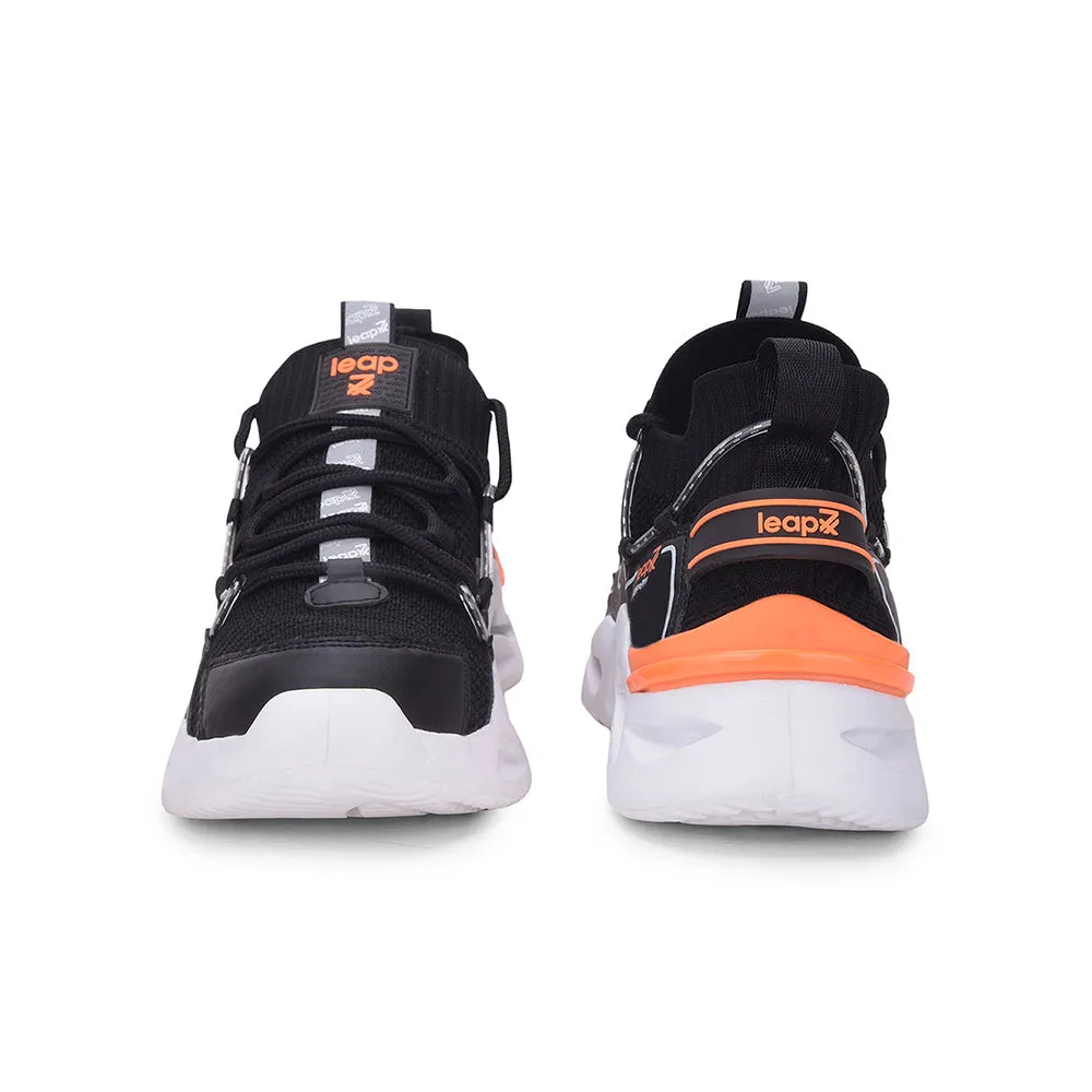Leap7x Lacing Black Casual Shoes For Men NUCLEAR-1 By Liberty Sport Shoes Casual Wear