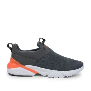 Men's Shoes Casual Leap7x Non-Lacing Grey Casual Slip-on Shoes For Men BRISK-01 By Liberty