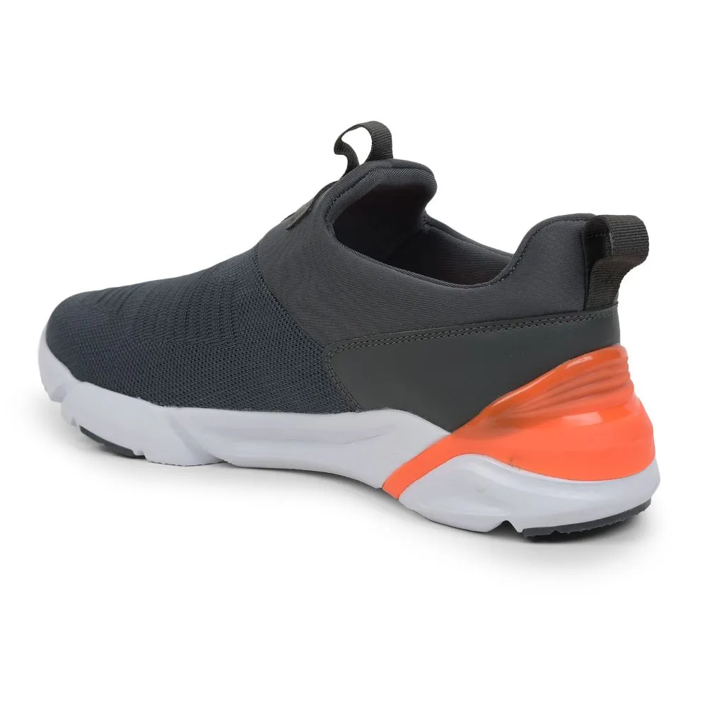 Leap7x Non-Lacing Grey Casual Slip-on Shoes For Men BRISK-01 By Liberty Steel Toe Shoes Casual