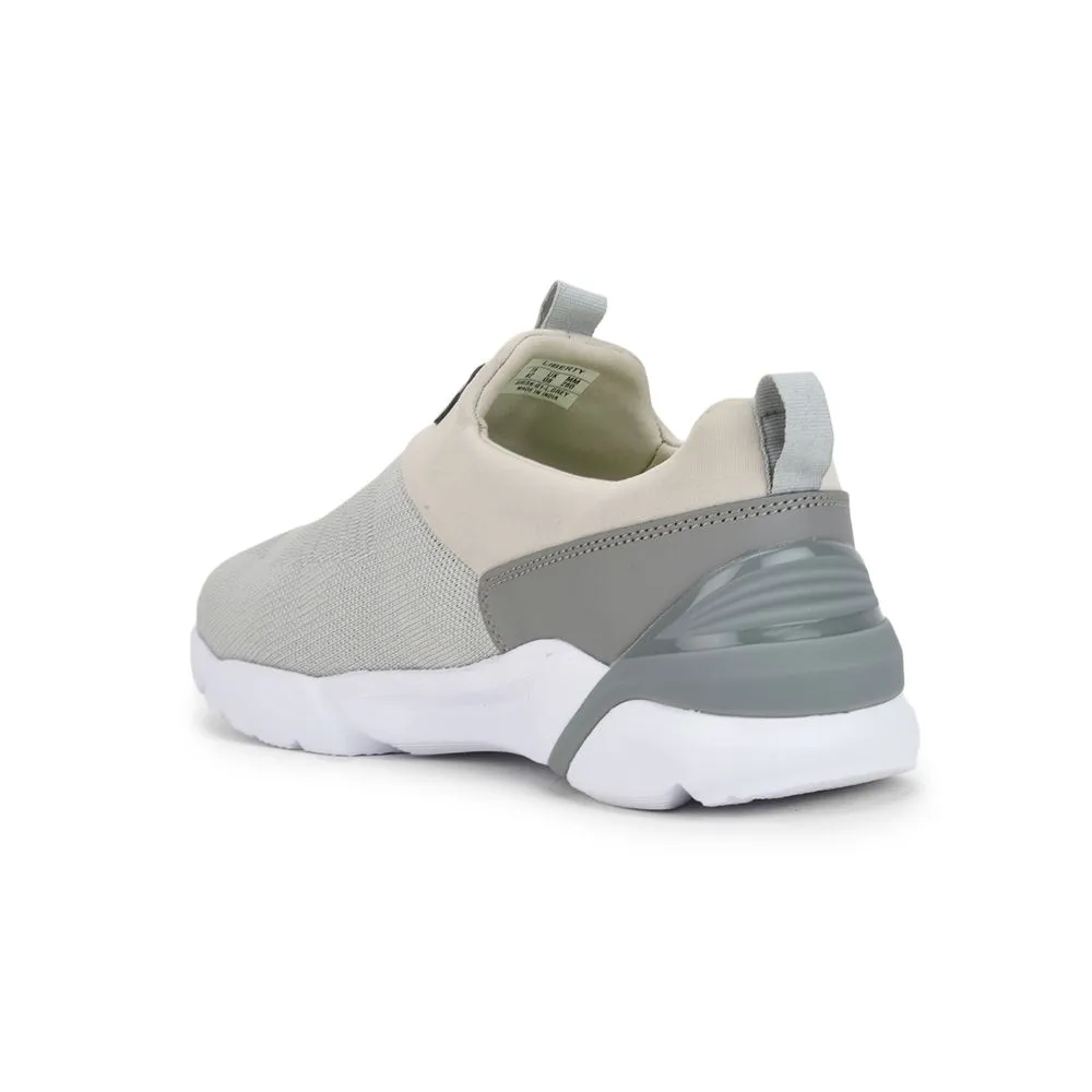 Business Casual Shoes With Jeans Leap7x Non-Lacing Light Grey Casual Slip-on Shoes For Men BRISK-01 By Liberty