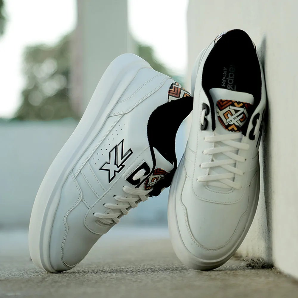 Leap7x White Casual Sneakers For Men NICOLAS-1E By Liberty Best Stability Sneakers