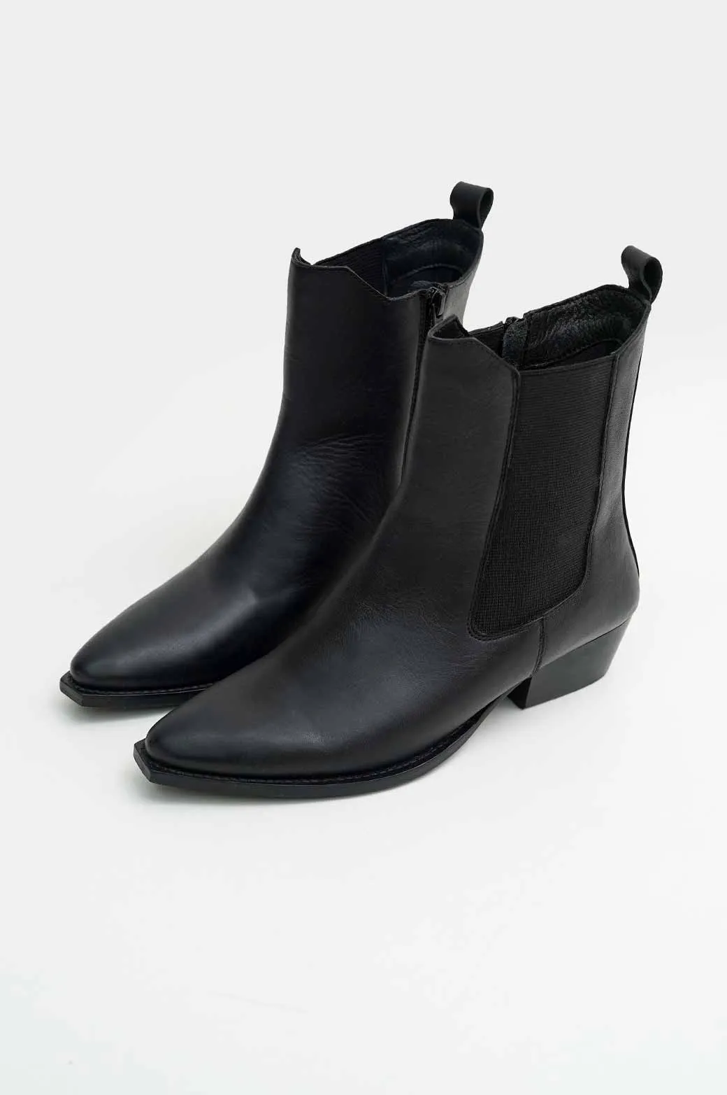 LEATHER COWBOY BOOTS Silver Knee Boots