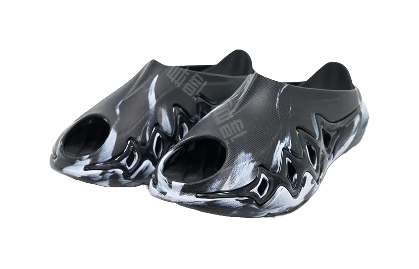 Ted Slides Rigorer Shark 3 Slides - Black White Slide Slippers for Unisex