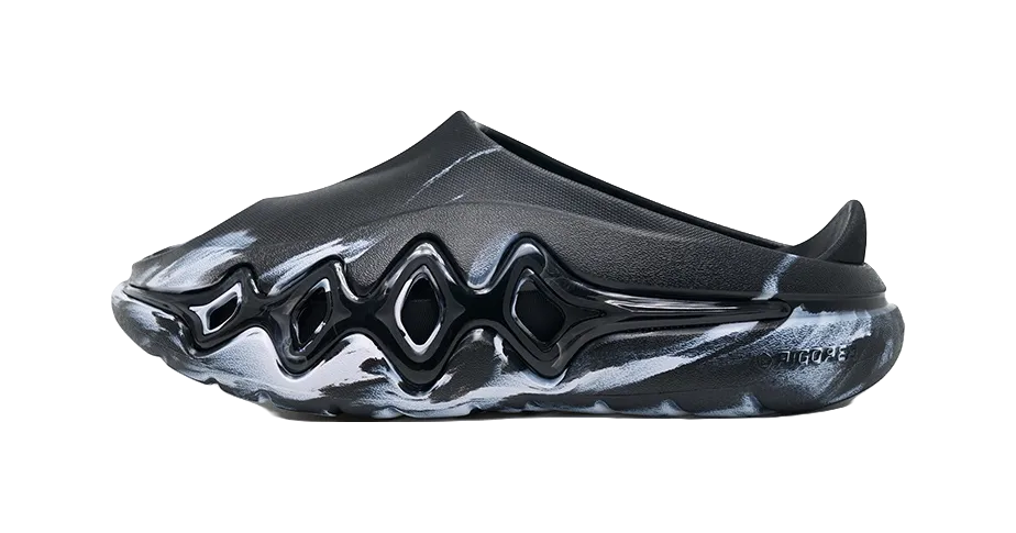 Rigorer Shark 3 Slides - Black White Slide Slippers for Unisex Trading Slippers