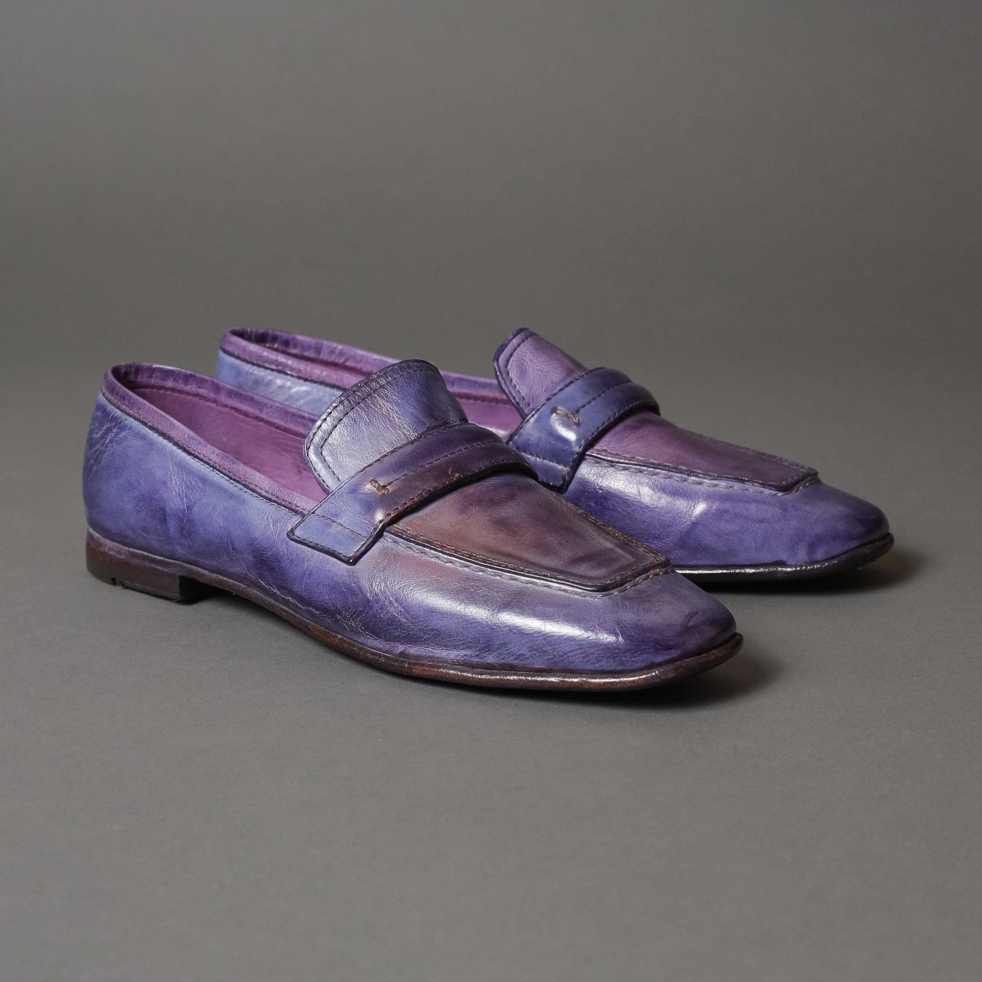 Lemargo EY01A Violet Pinch Weekender Penny Loafers
