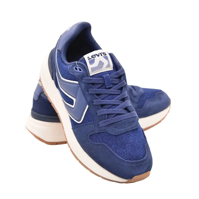 LEVI'S Mens Charge Sneakers Navy LVM4 Extra Wide Sneakers