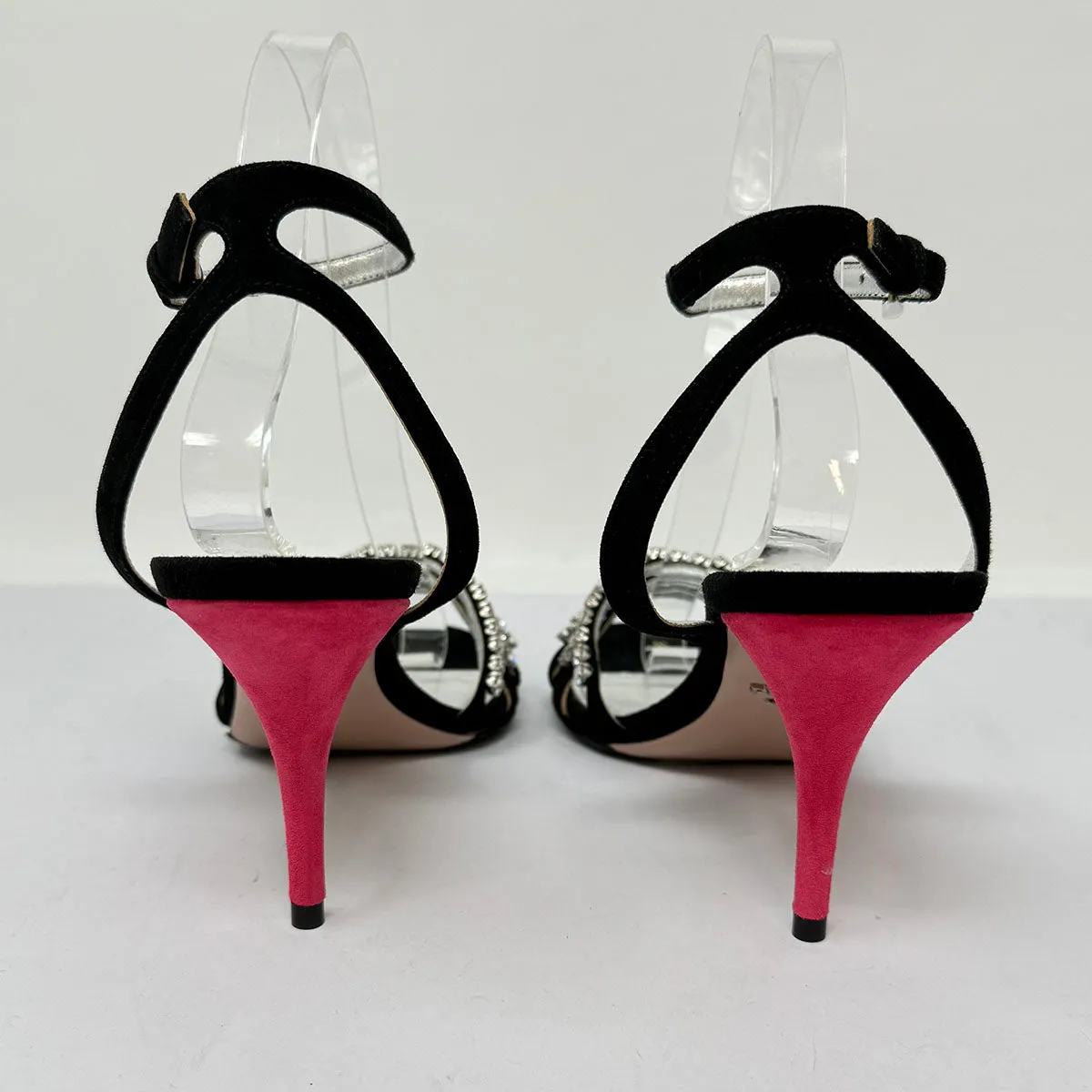 Sandals With High Arch Support Prada Crystal Embellished Sandals