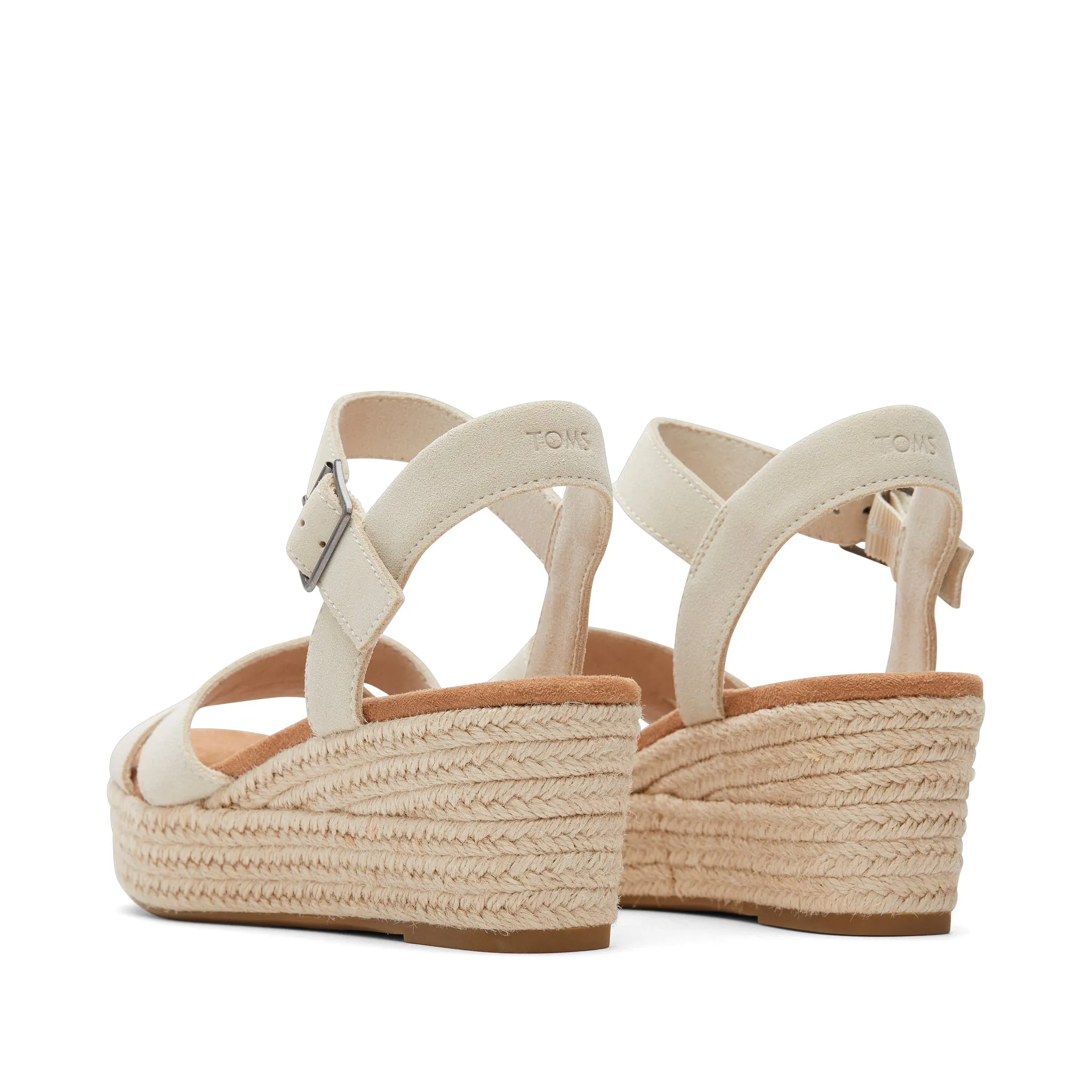 Sandals St. Vincent Audrey Cream Suede Wedge Sandal