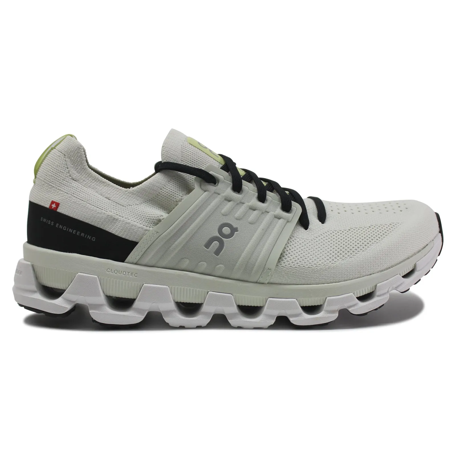 Running Shoes With Jeans On Cloudswift 3 Textile Synthetic Men's Lace Up Ivory Black Trainers
