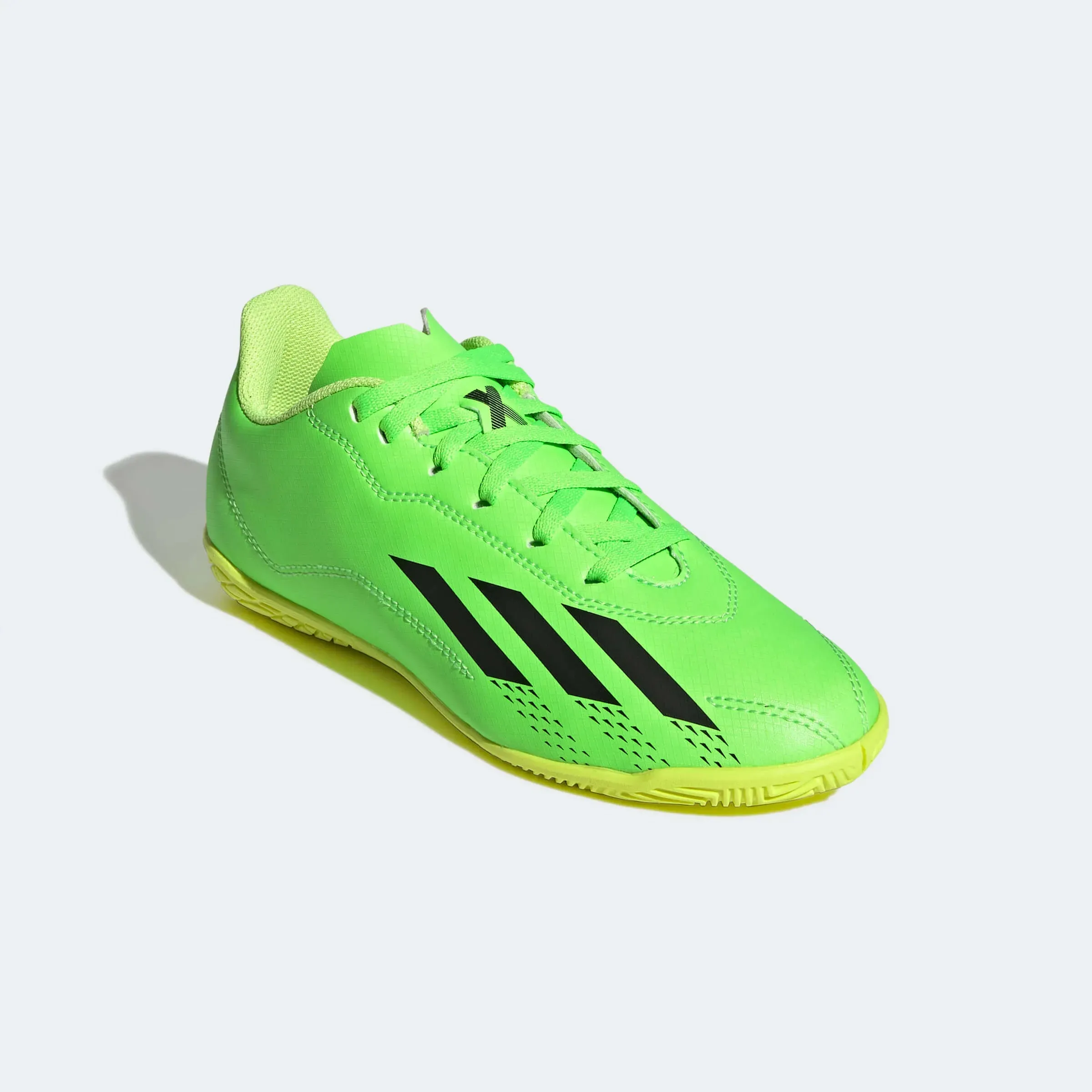 Flat Mtb Shoe adidas Kids X SpeedPortal .4 Indoor - Solar Green-Black
