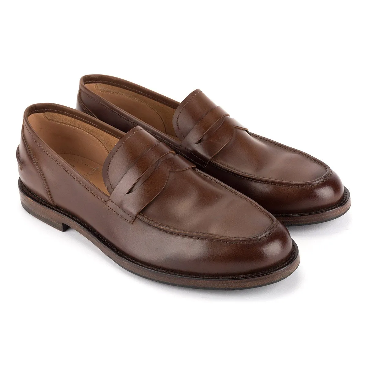 Classic Slip On Loafers ZEN 57020<br>Brown Loafers